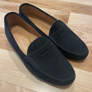 Jay Butler Navy Blue Suede Cromwell Loafers